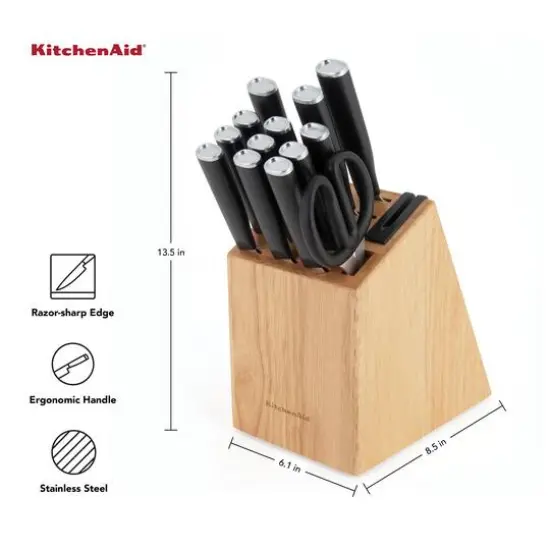 KitchenAid Classic 15-Piece Knife Block Set {7}