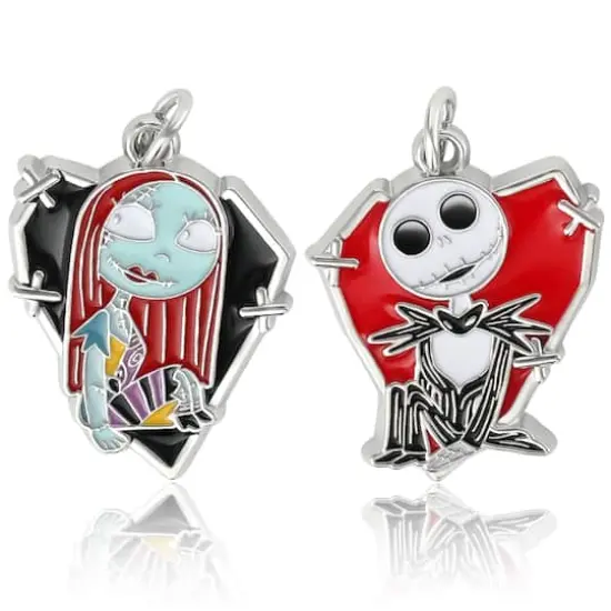 The Nightmare Before Christmas Sally & Jack 2-Piece Enamel Charm Set {1}