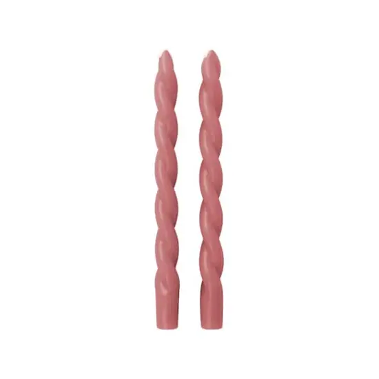 10" Unscented Twist Taper Candles, 2ct. by Ashland&reg; Dark Pink {4}