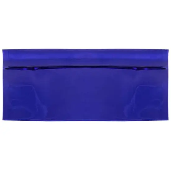 JAM Paper 4" x 9.5" Foil Business Envelopes, 25ct. Blue {6}
