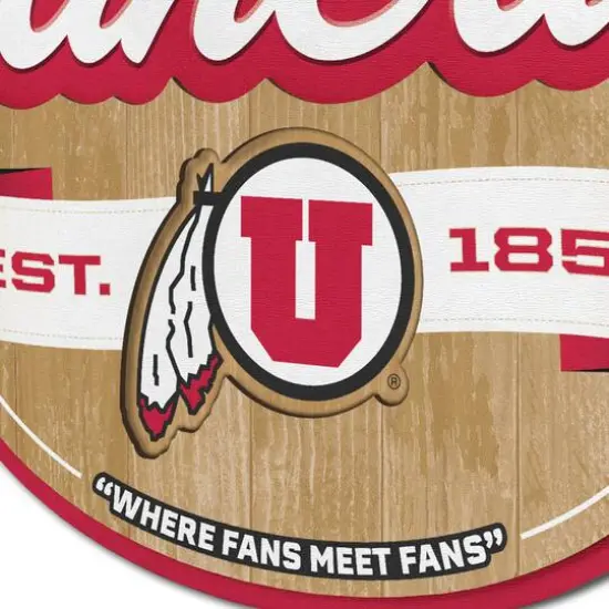 NCAA Fan Cave Sign Utah Utes {6}