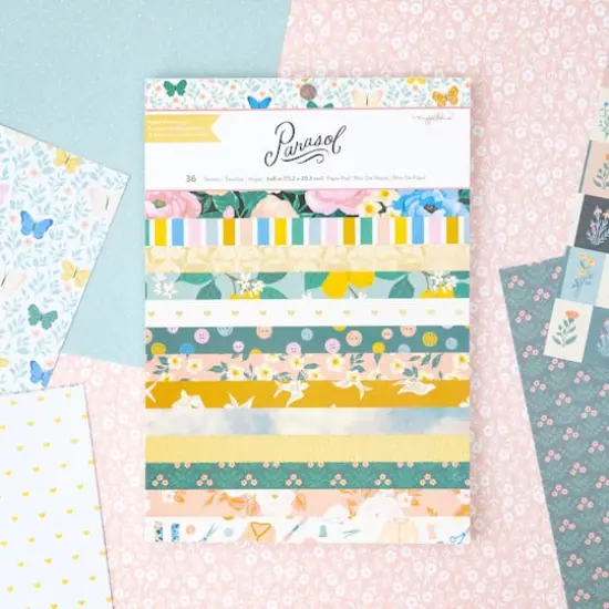 American Crafts Maggie Holmes Parasol Single-Sided Paper Pad, 6" x 8" {7}