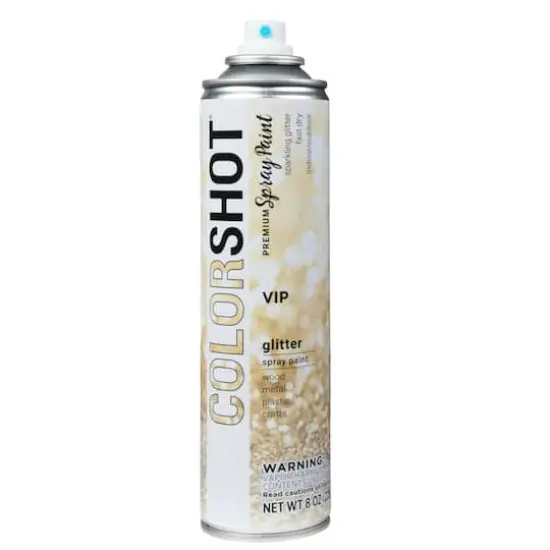 COLORSHOT&reg; Premium Glitter Spray Paint VIP Gold {5}