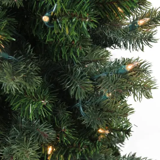 4ft. Pre-Lit Savannah Spruce Artificial Christmas Tree, Clear Lights {3}