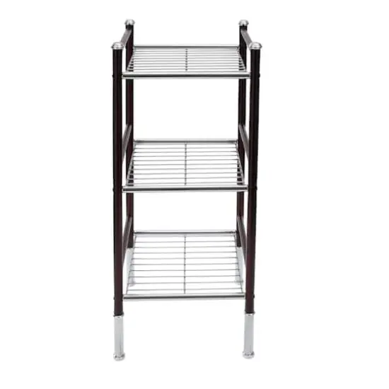 Organize It All Duplex 3 Tier Square Freestanding Wire Rack {6}
