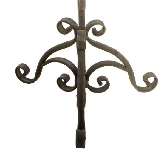 4.5ft. Brown Iron Rustic Candle Holder Lantern {7}