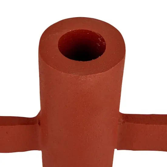 Hello Honey&reg; 12.25" Terra-Cotta Color Scalloped Taper Candle Holder {5}