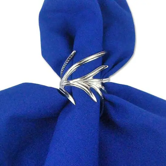DII&reg; Antique Silver Branch Napkin Rings, 6ct. {6}