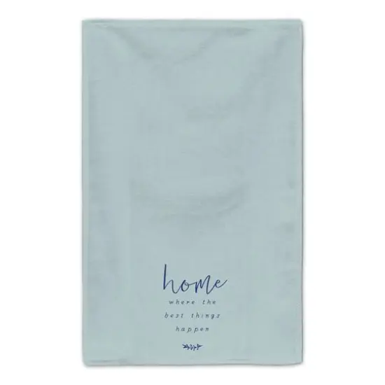 Where the Best Things Happen Tea Towel Set Blue {5}