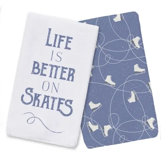 Life On Skates Tea Towels - Set of 2 {1}