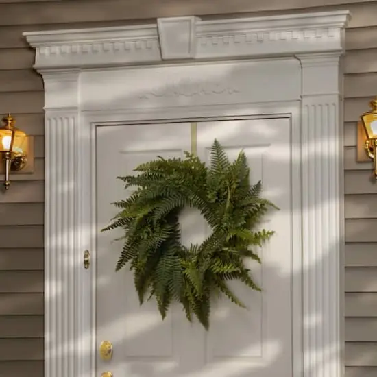 35" Green Fern Wreath {3}