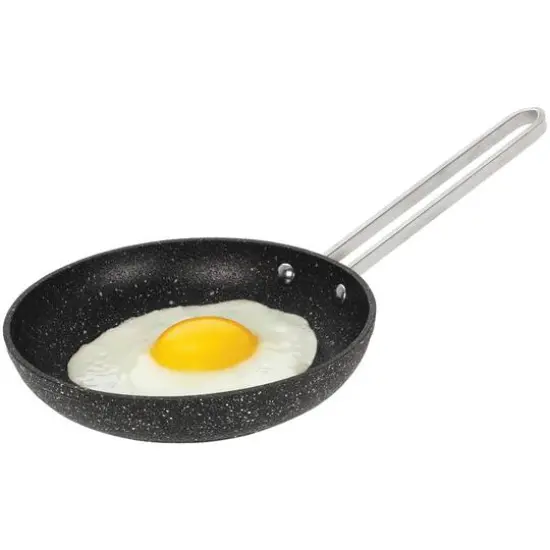 The Rock&reg; by Starfrit&reg; 6.5" Fry Pan with Stainless Steel Wire Handle {7}