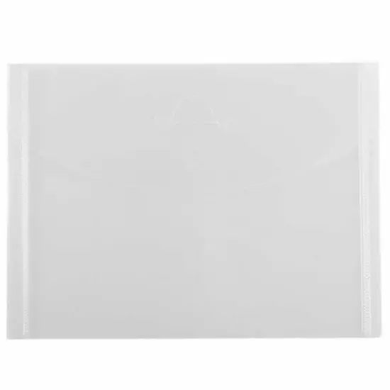 JAM Paper 5.5" x 7.38" Clear Plastic Tuck Flap Booklet Envelopes, 24ct. {1}