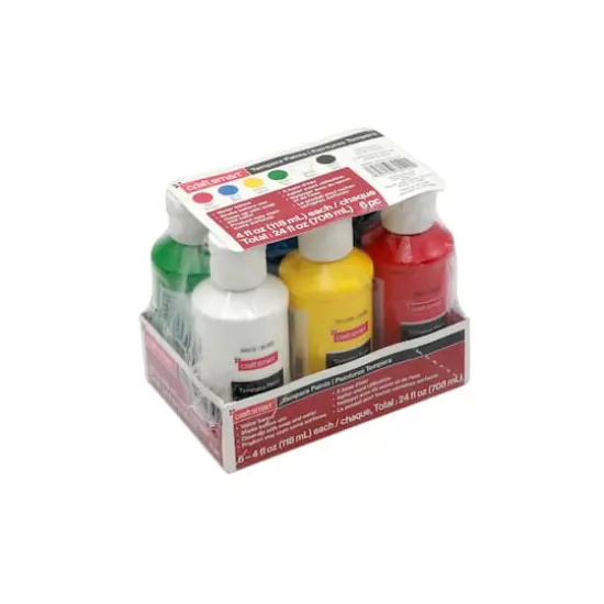 6 Color Primary Tempera Paints Set by Craft Smart&reg; {5}