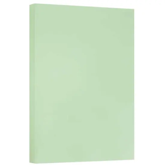 JAM Paper 11'' x 17'' 67lb. Vellum Bristol Cardstock, 50 Sheets Green {1}