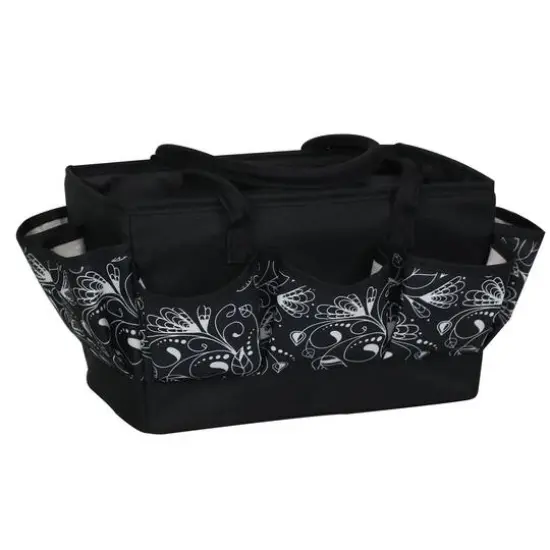 Everything Mary Large Black & Floral Craft Organizer {1}