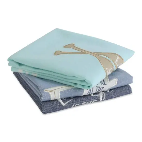 DII&reg; Lakeside Embellished Dishtowel Set {5}