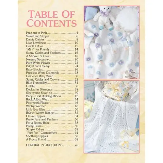 Leisure Arts&reg; Our Best Knit Baby Afghans Book {4}