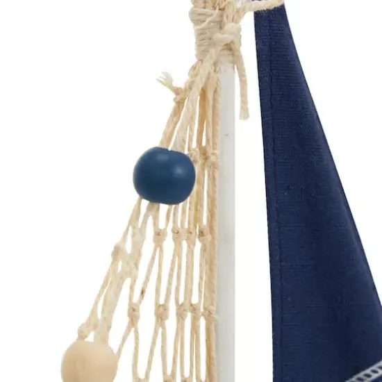 Blue Sail Boat with Netting & Starfish Sculpture Set {8}