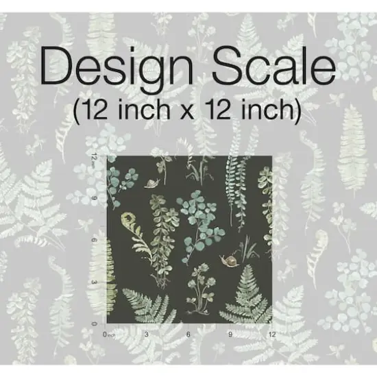 RoomMates Sage Fern Study Peel & Stick Wallpaper {7}