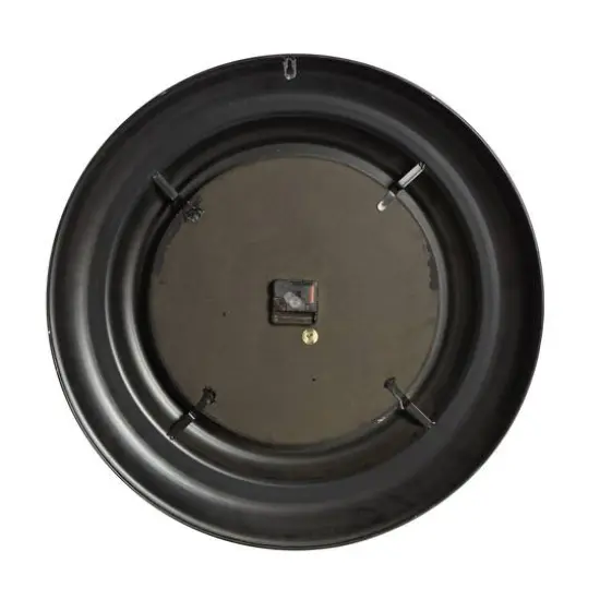 Brown Rustic Metal Wall Clock, 24" x 24" {6}