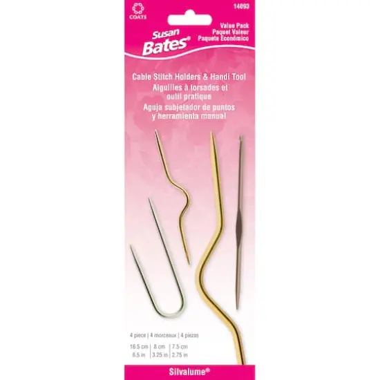 Susan Bates&reg; Cable Stitch Holders & Handi Tool, 4ct. {1}