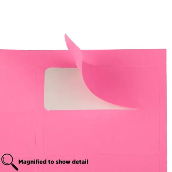 JAM Paper Standard Mailing Return Address Labels Ultra Pink {6}