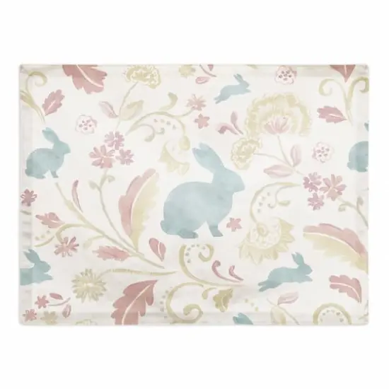 Paisley Bunny 14" x 18" Poly Twill Placemat {1}