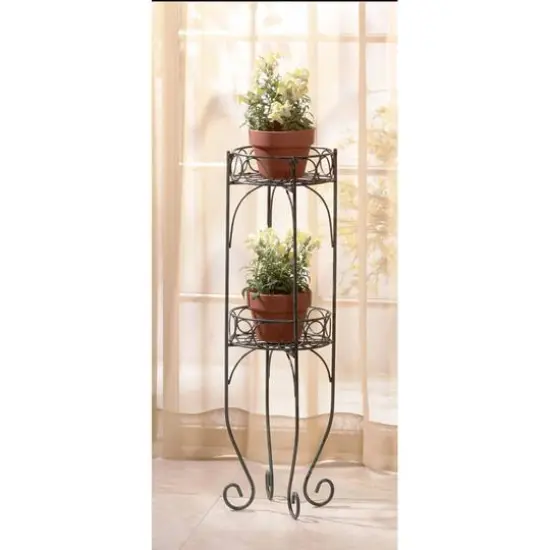 28'' Two-Tier Plant Stand {3}