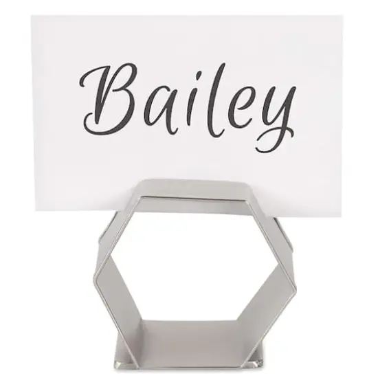 Antique Silver Place Holder Napkin Ring, 6ct. {3}