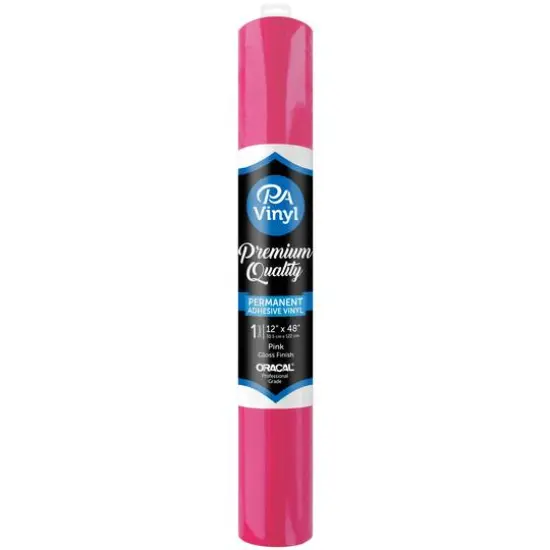 PA Vinyl Gloss Permanent Adhesive Vinyl Pink {1}