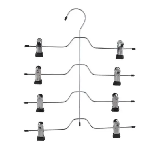 Organize It All Chrome 4 Tier Skirt & Slack Hanger {1}