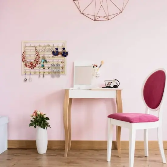 54-Spool Wall Mounted Wooden Sewing Thread Rack {8}