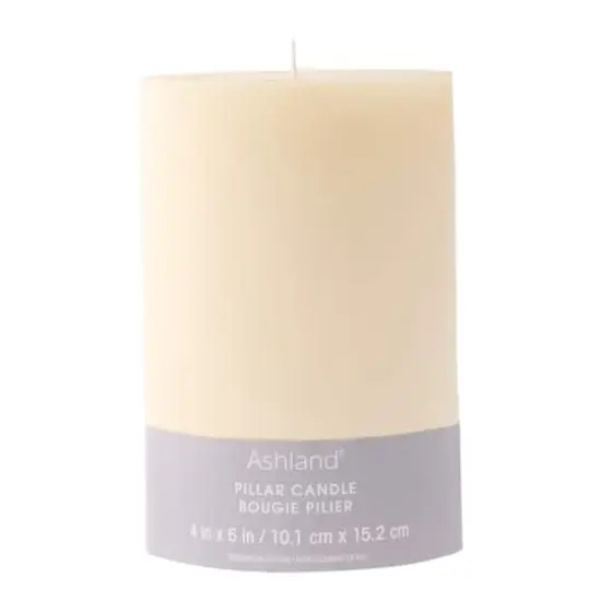 4" x 6" Ivory Pillar Candle by Ashland&reg; {6}