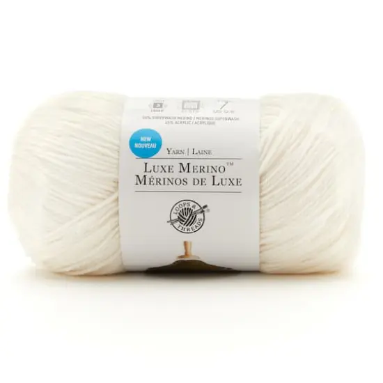 Luxe Merino&trade; Solid Yarn by Loops & Threads&reg; White {1}