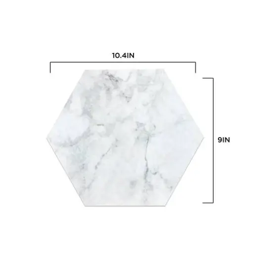 FloorPops Milena Peel & Stick Hexagon Floor Tiles {13}