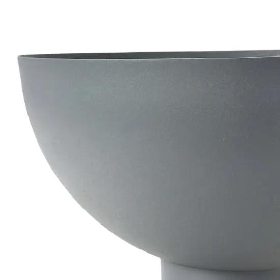 Hello Honey&reg; 12" Gray Decorative Metal Footed Bowl {3}
