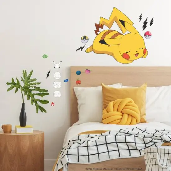 RoomMates Pok&eacute;mon Sleeping Pikachu Giant Peel & Stick Wall Decals {3}