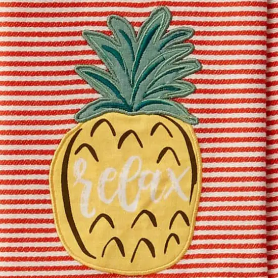 DII&reg; Island Tropics Pineapple Embellished Dish Towels, 3ct. {3}
