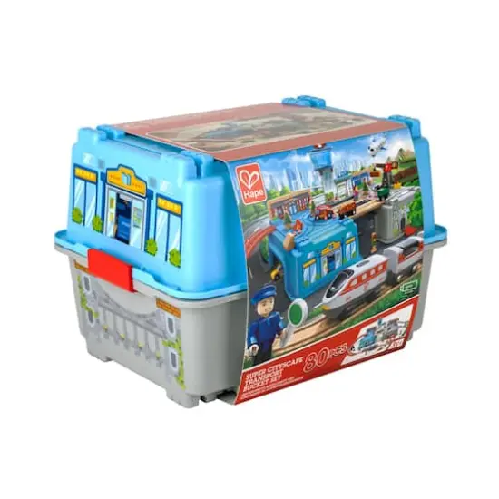 Hape Bucket Builder Super Cityscape Transport Set {8}