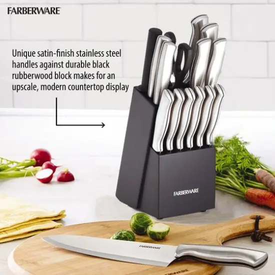 Farberware Stainless Steel Knife Block Set {6}