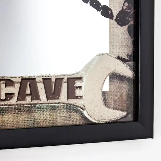Man Cave Framed Printed Mirror {4}