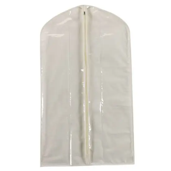 Household Essentials 42" White Suit Protector Garment Bag {1}