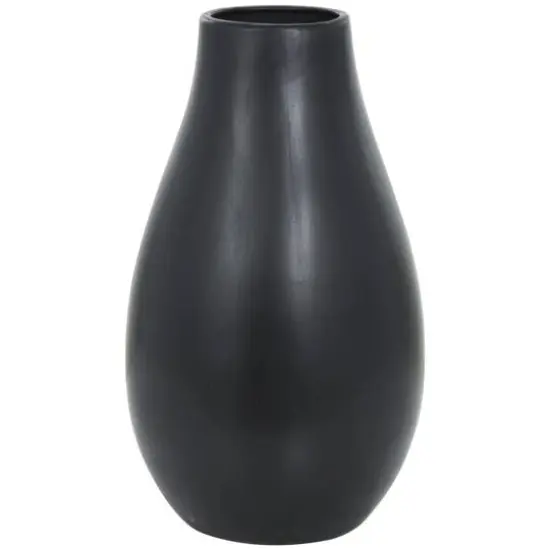 27.5" Ceramic Minimalistic Floor Vase Black {7}