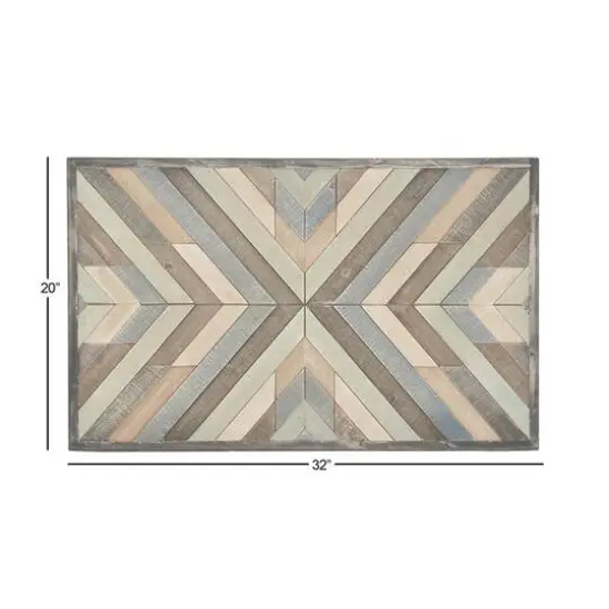 Multicolor Southwest Chevron Wood Wall D&eacute;cor {6}