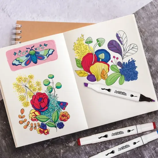 ArtSkills&reg; Chisel & Fine Dual-Tipped 8 Color Permanent Markers {3}