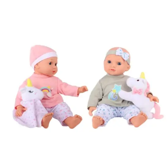 Dream Collection 14" Twins Baby Doll Set {3}