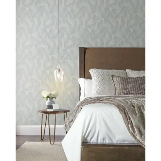 RoomMates Acceleration Peel & Stick Wallpaper Gray and Silver {7}