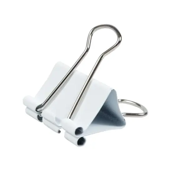 JAM Paper 1.25" Binder Clips, 15ct. White {6}