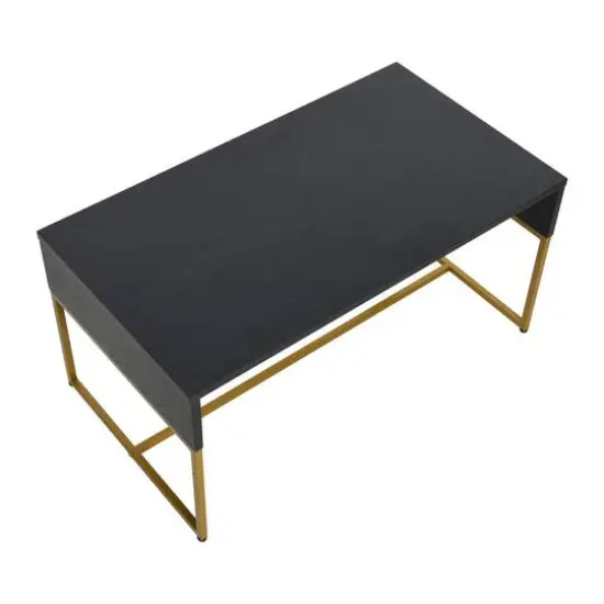 Household Essentials 59" Wrap Coffee Table Black {8}